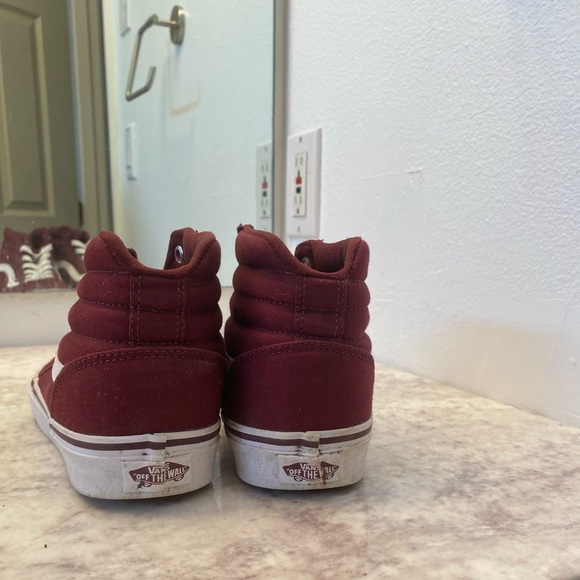 maroon high top vans - Picture 4 of 5